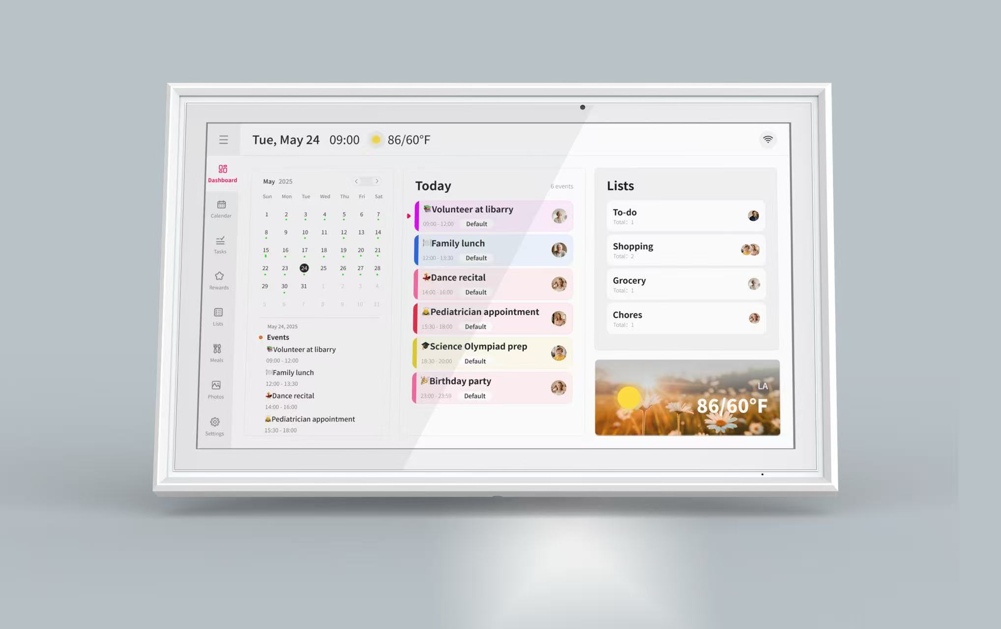 AI calendar device